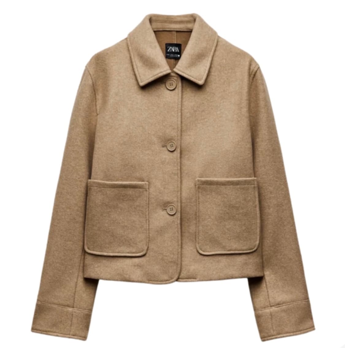 자라 소프트 자켓 포켓 tan mari 상품이미지1