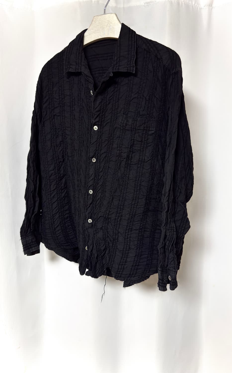 Yohji Yamamoto 90s (축융) Crinkle 셔츠 상품이미지1