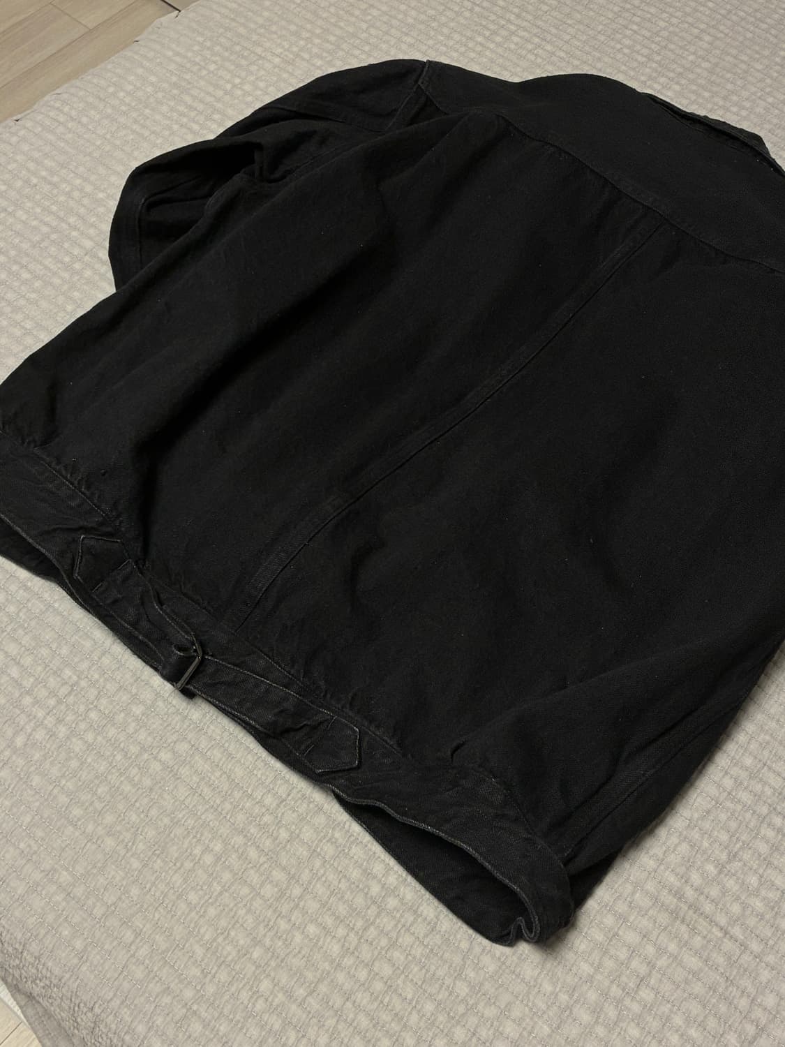 [4] 코모리 신치백 데님자켓 블랙 상품이미지2