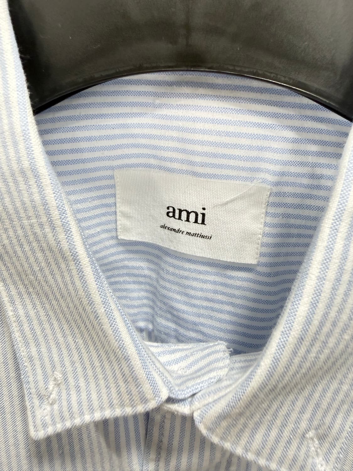 아미 스몰로고 스트라이프 셔츠 39사이즈 상품이미지2