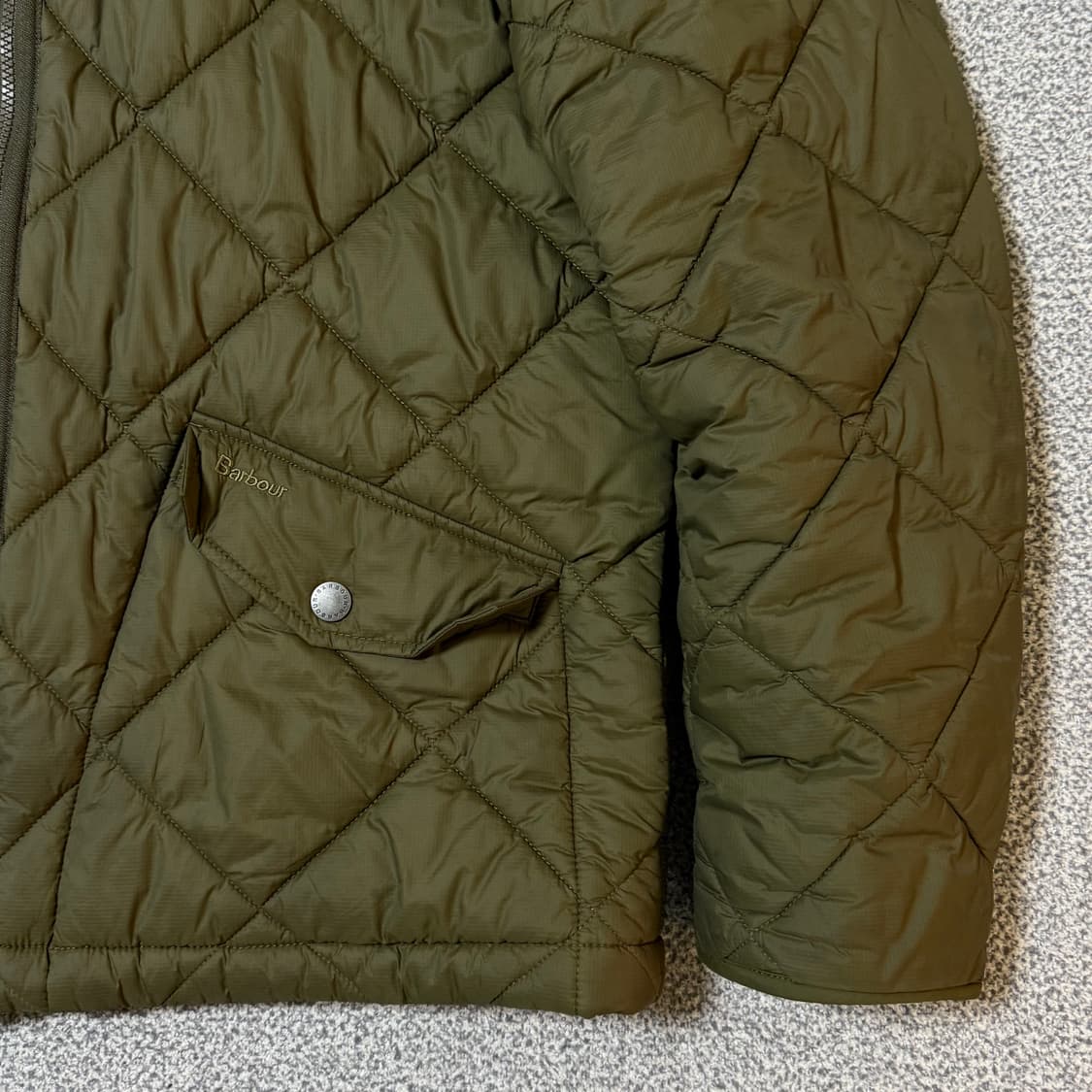 Barbour 바버 퀄팅 자켓 남성용 L 상품이미지6
