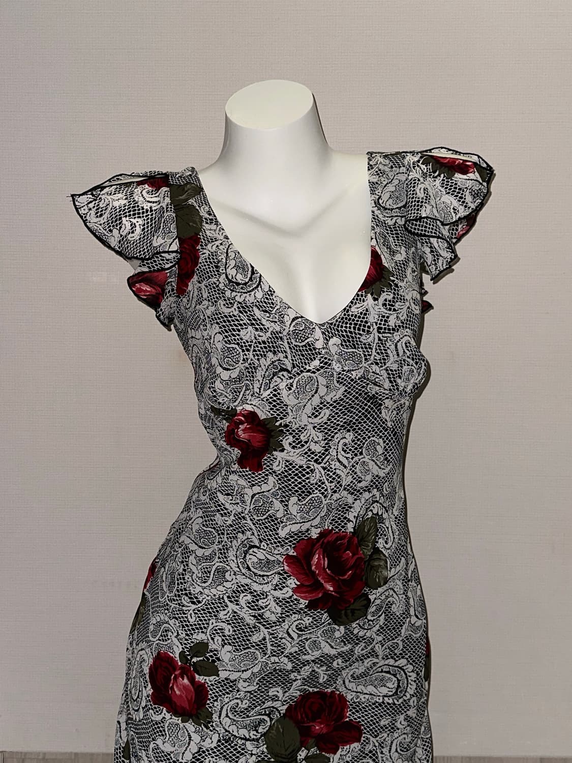 빈티지 고스 로즈 롱 원피스  상품이미지2