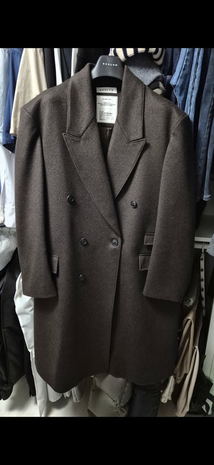 비슬로우 더블 코트 OVERSIZED CASHMERE DOUBLE BRE 상품이미지3