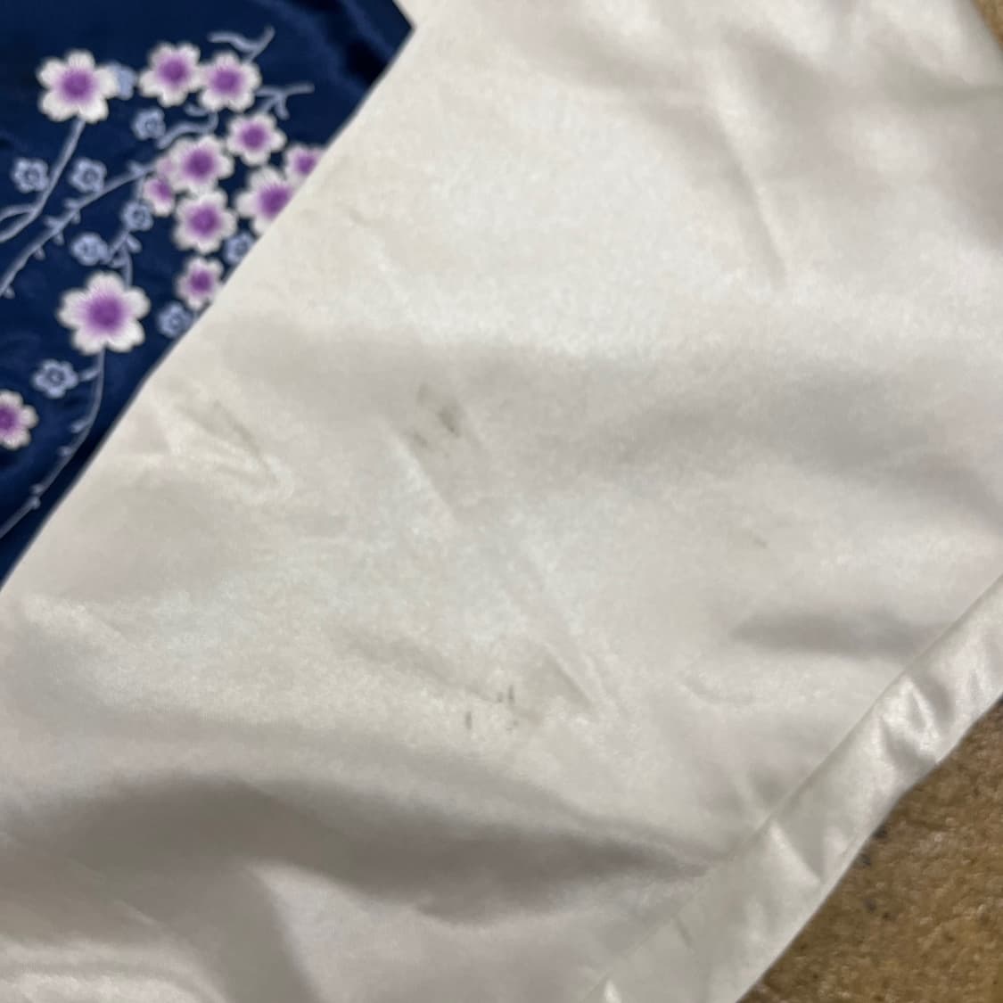 [정품/M] 언더에어 벚꽃 자수 스카쟌 자켓 b14 상품이미지5