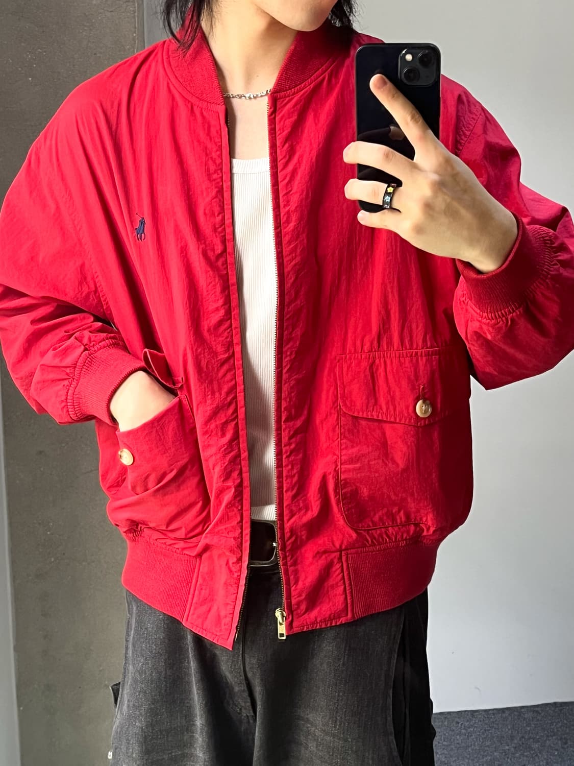 폴로 랄프로렌 90's 빅 포켓 나일론 자켓 상품이미지3