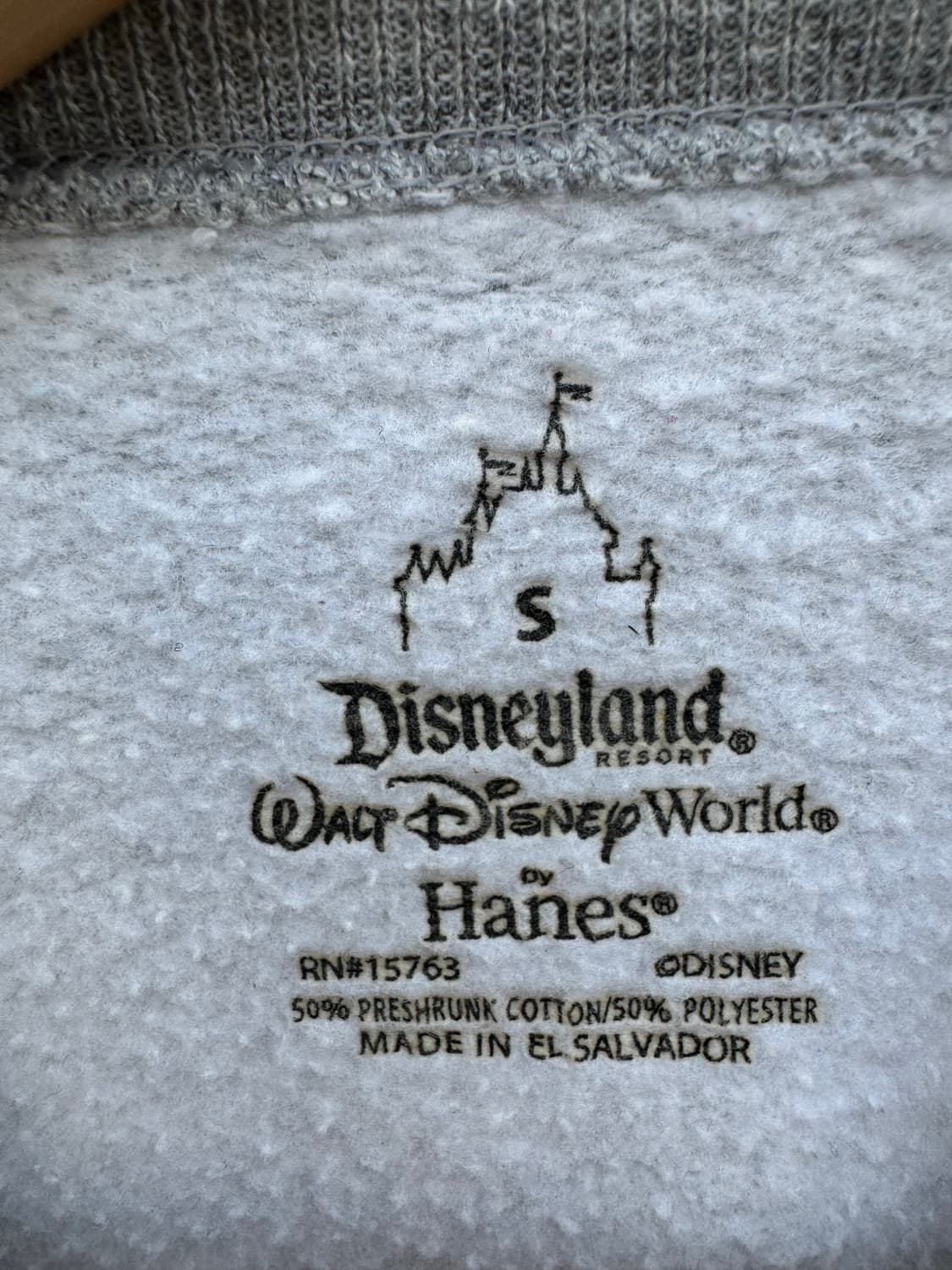 디즈니 헤인즈 빈티지 미키 프린팅 스웻 셔츠 맨투맨 그레이 상품이미지4