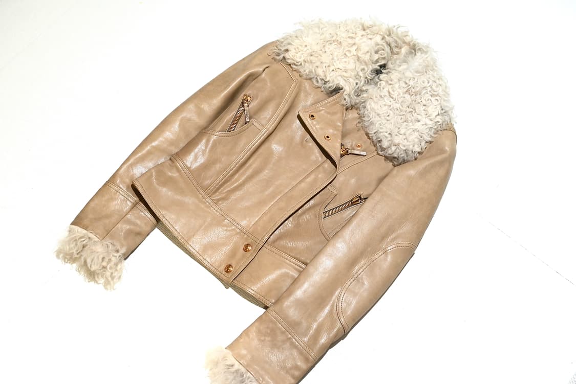 Gucci 2000s shearing leather jacket 상품이미지1