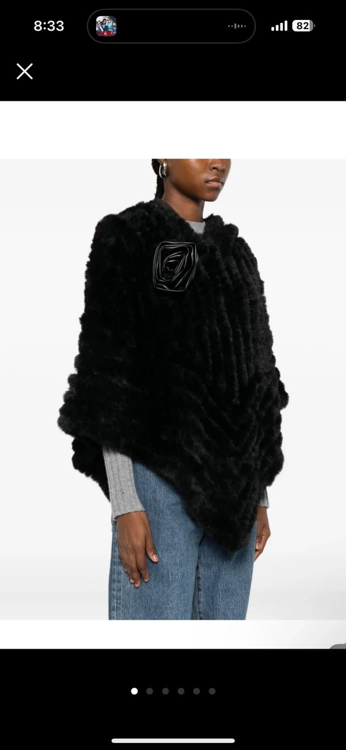 Blugirl 퍼 판초 상품이미지1