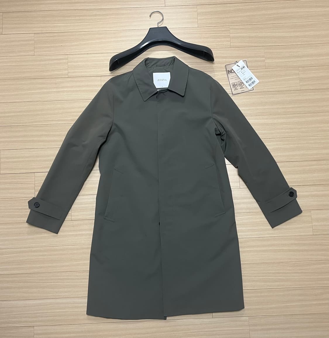 [95] 지오지아 남성 싱글 트렌치 맥코트 카키 상품이미지1