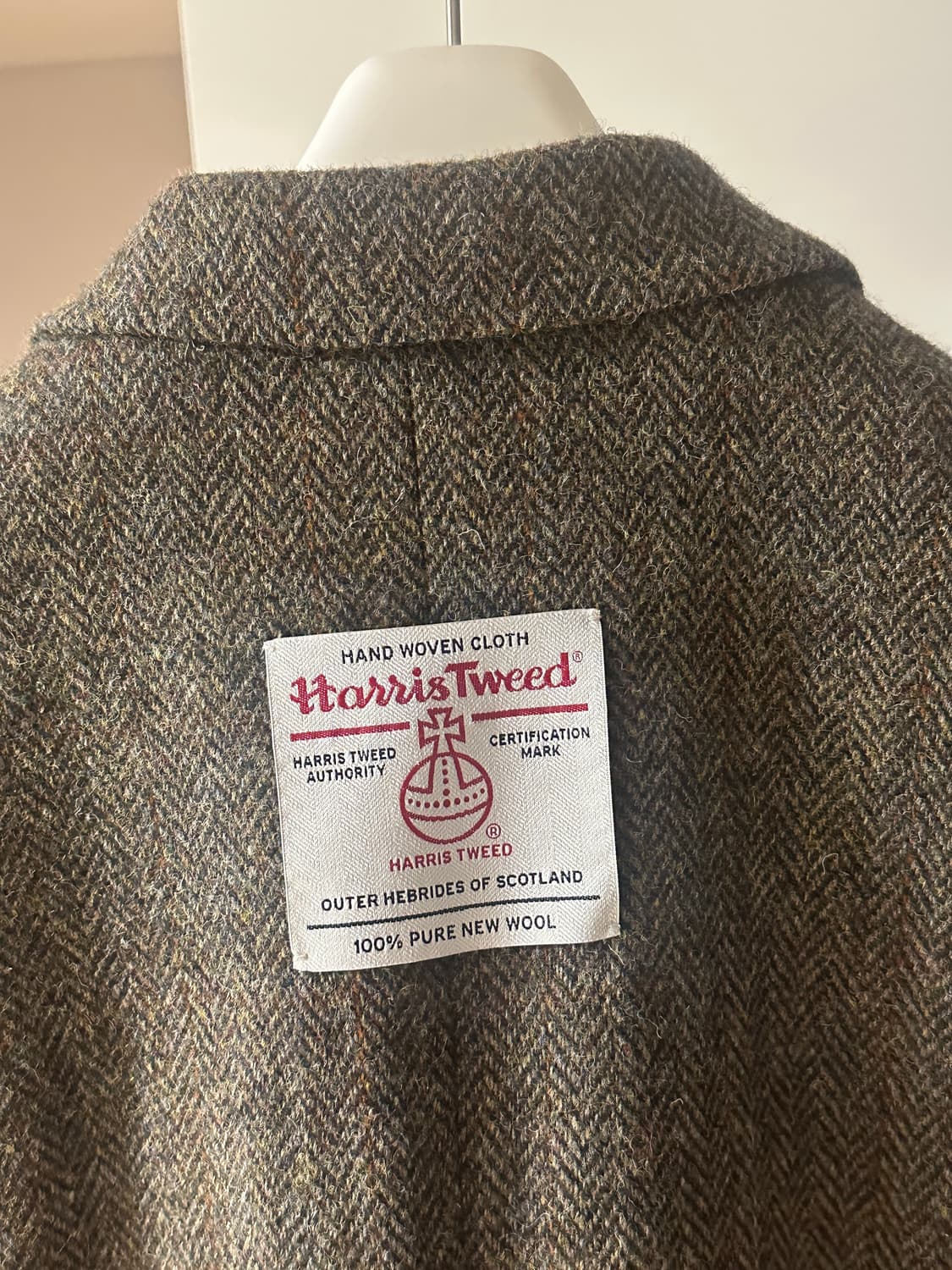 [새상품 1] 브라운야드 해리스트위드 테일러드자켓 올리브 상품이미지4