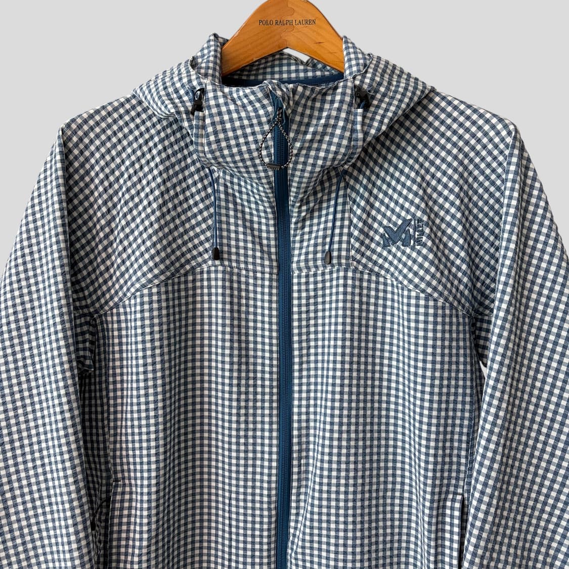 (M)Millet 밀레 재팬 체크 패턴 윈드브레이커 자켓 상품이미지2