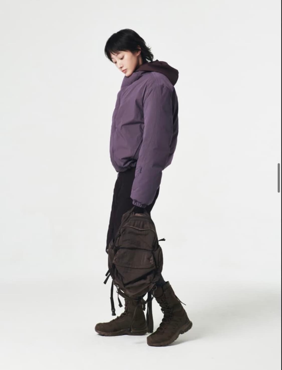 EE 누마레 퍼플 다운파카 패딩 XS 상품이미지8