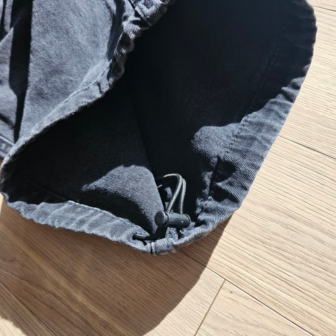 XL 33~34) GU 지유 x 언더커버 데님 컨버터블 와이드 카고 팬츠 상품이미지6