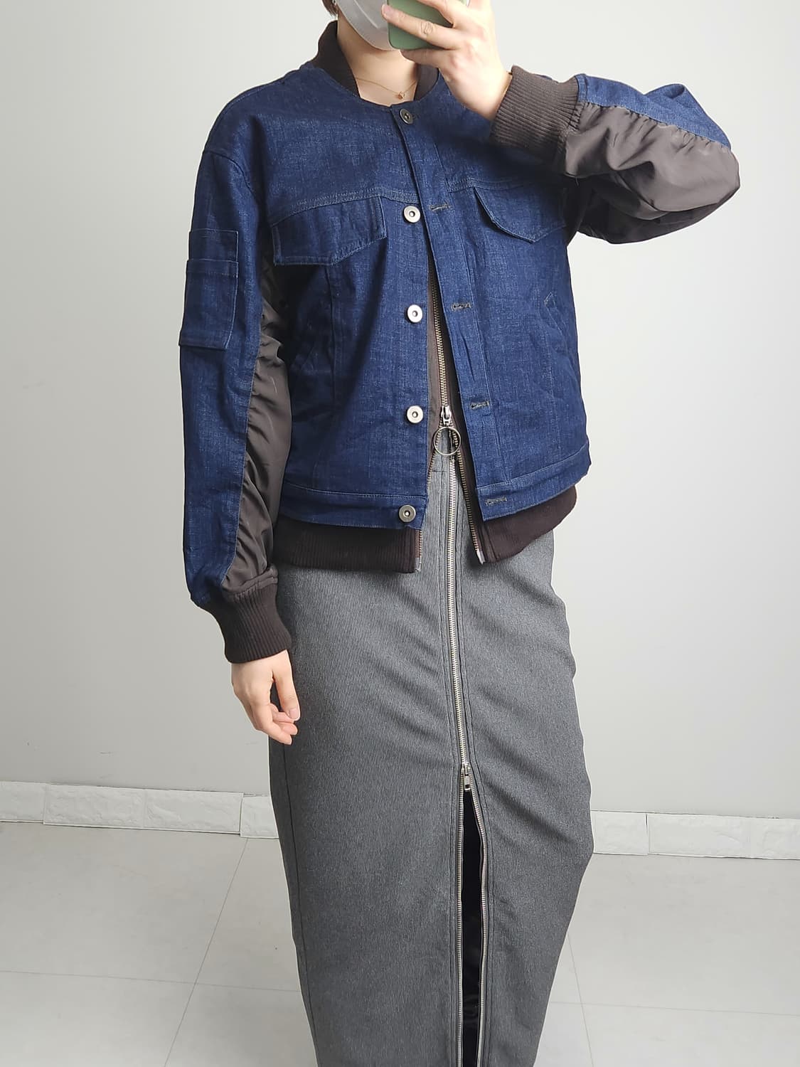 데님 셔링 자켓 상품이미지3