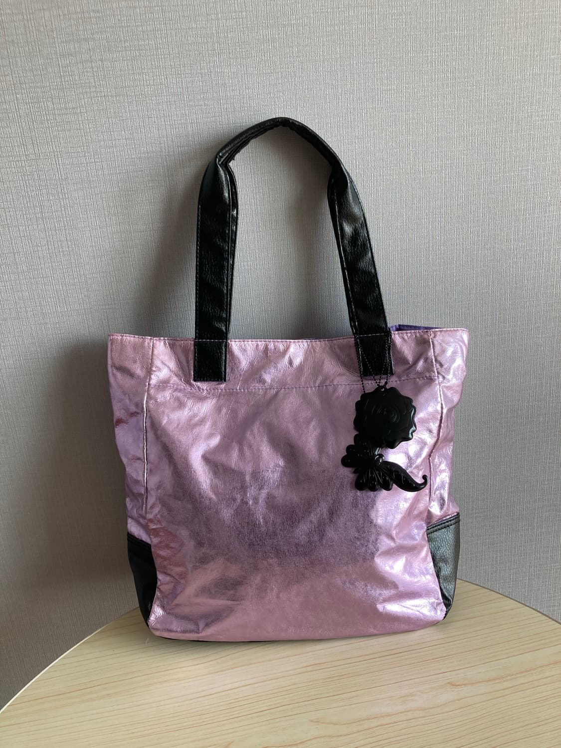 안나수이 나일론 가죽 혼방 토트백 상품이미지2