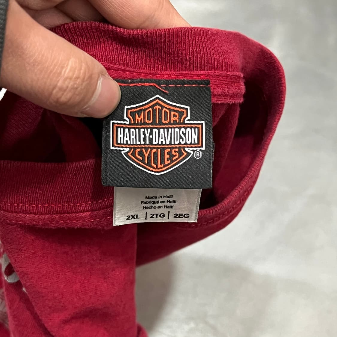  할리데이비슨 스컬 프린팅 반팔티 y15698 상품이미지6