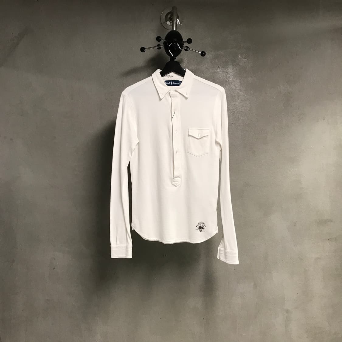 폴로 랄프로렌 포켓 PK 긴팔 카라티 화이트 S 상품이미지1