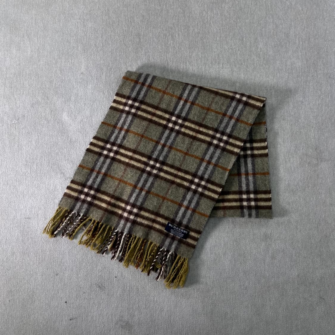 버버리 노바체크 캐시미어 그린 머플러 상품이미지1