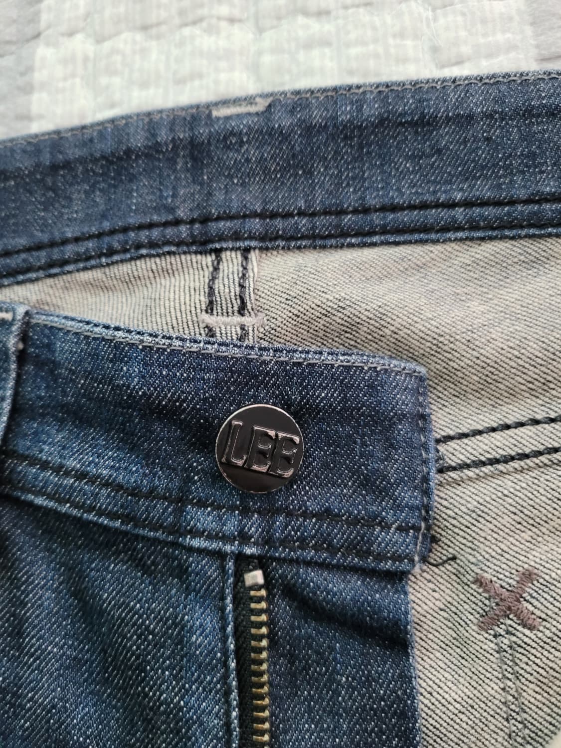  재팬 리 블랙라이더 블랙스티치 LEE Riders 다크블루 스판슬림진  상품이미지3