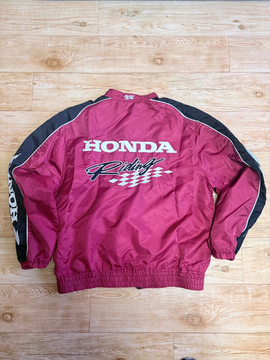혼다 레이싱 블루종 레드 L 라지 상품이미지3