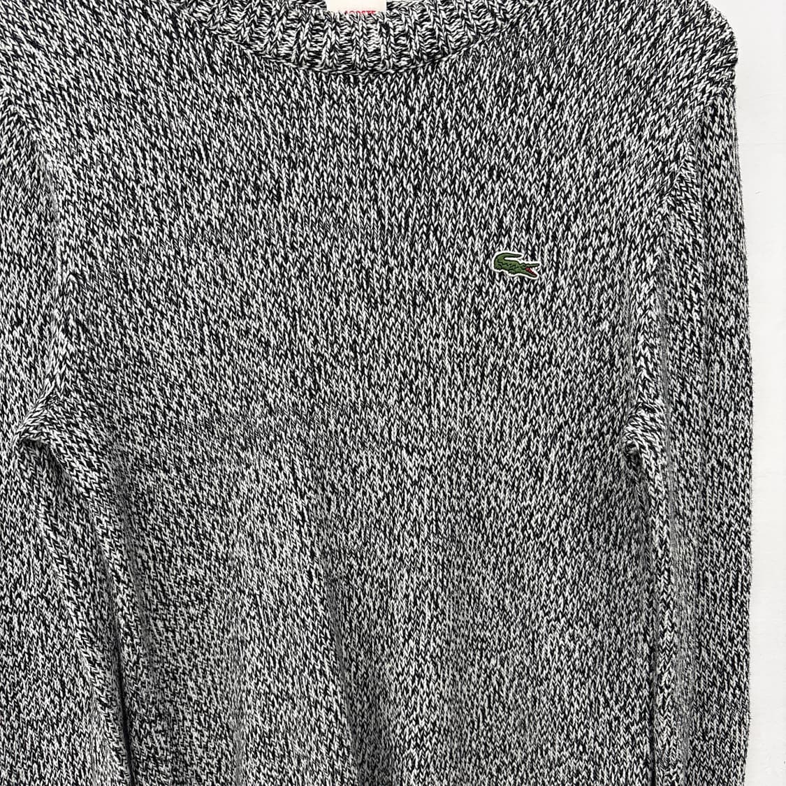 라코스테 블랙/화이트 니트 스웨터 남m 상품이미지2