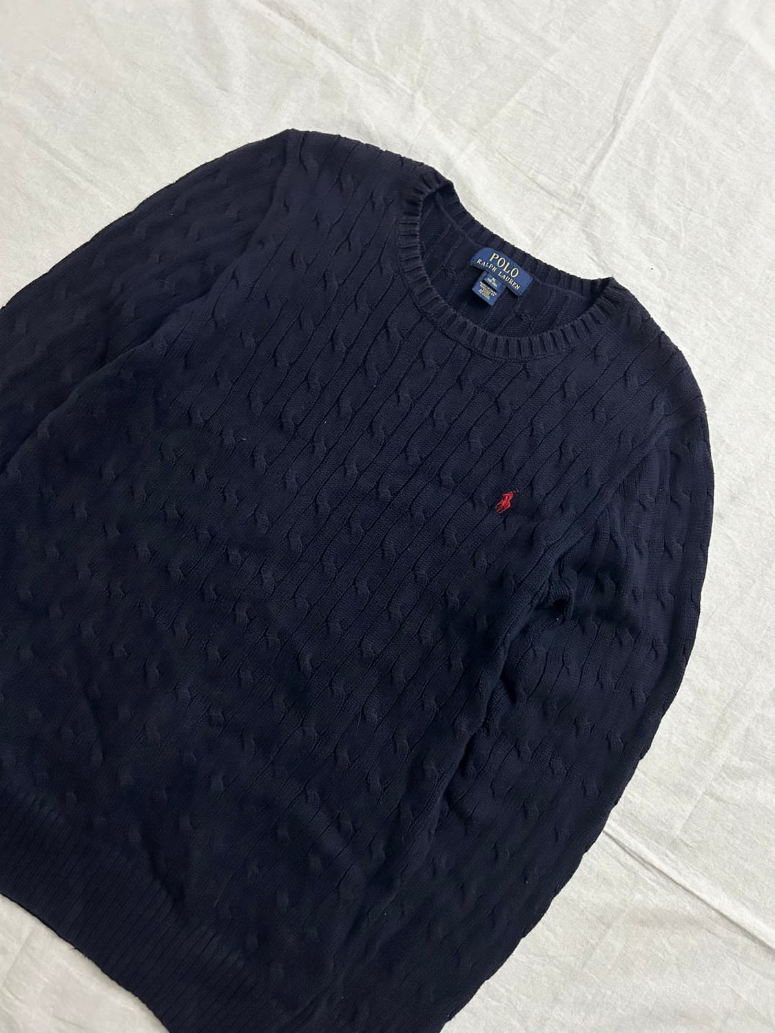 폴로 랄프로렌 네이비 케이블 니트스웨터 상품이미지2
