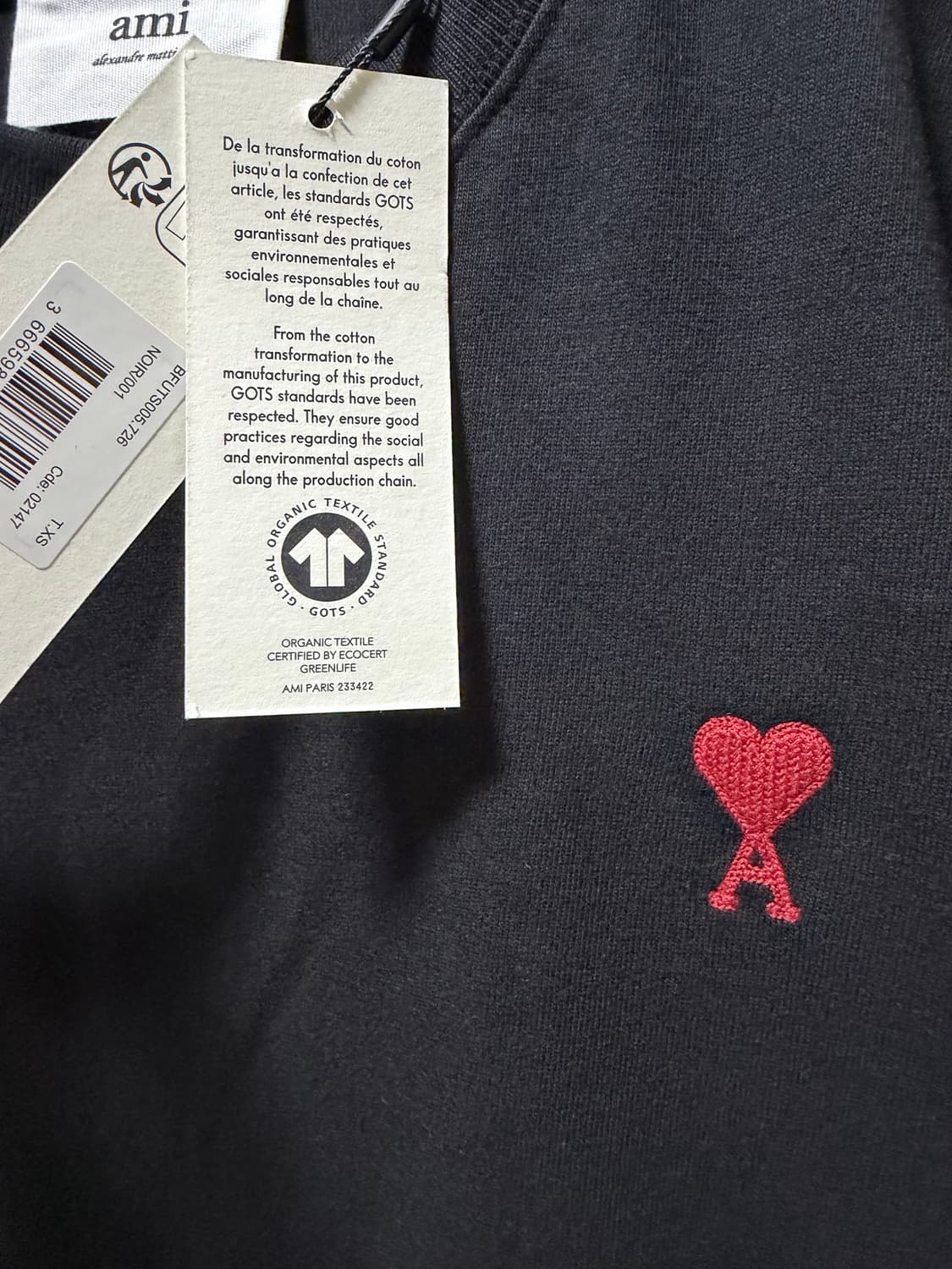 아미반팔 블랙 새상품 판매해요 상품이미지2