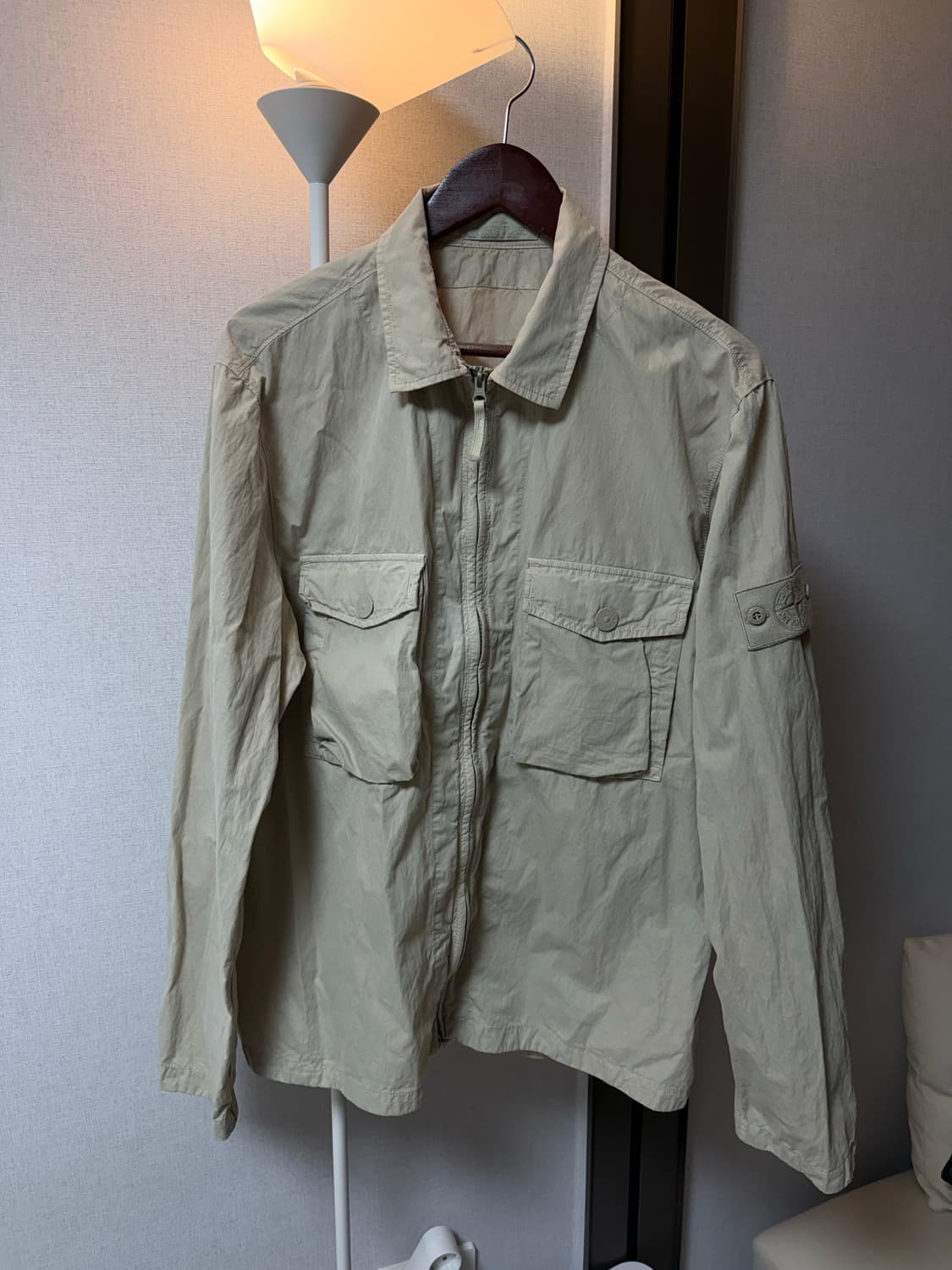 19ss 스톤아일랜드 고스트피스 오버셔츠 베이지 XL 상품이미지1