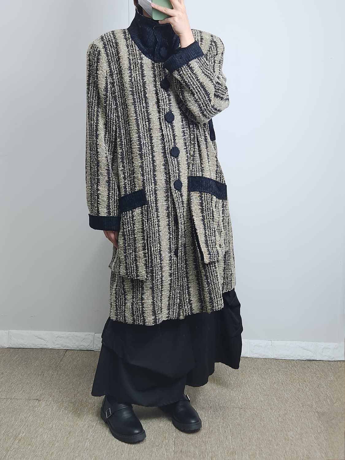 코듀로이 오버 롱 코트 상품이미지2