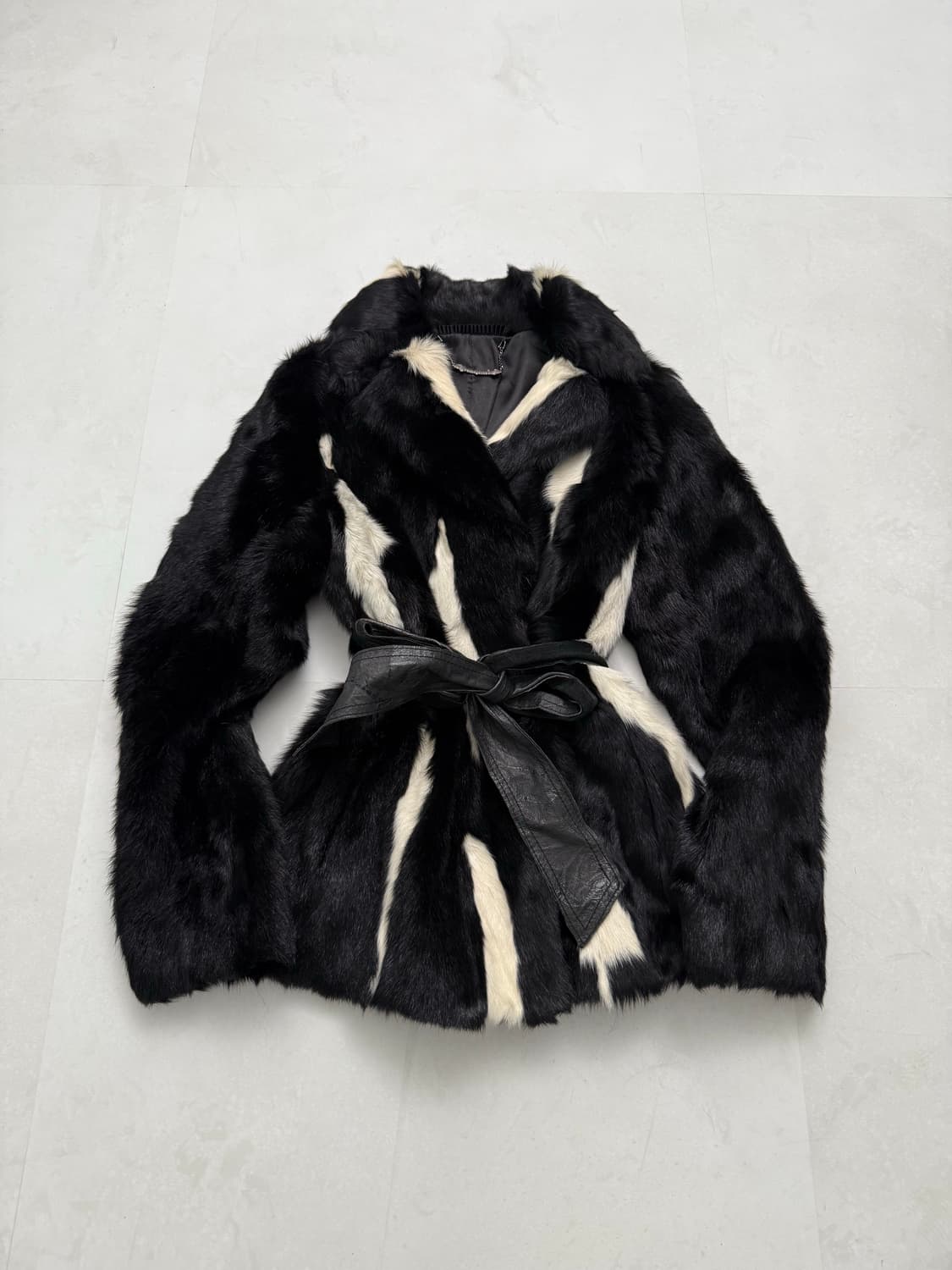 고트 스킨 벨트 퍼  상품이미지5