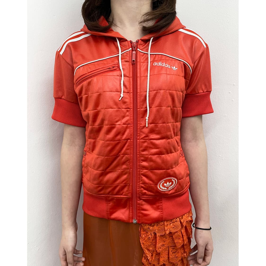 아디다스 올드스쿨 오렌지 하프 집업🍊 상품이미지1