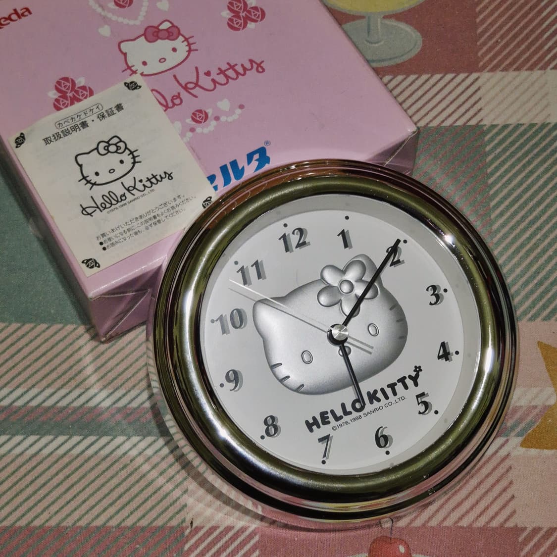 98s 고전 오리지널 키티 실버 벽시계 상품이미지8