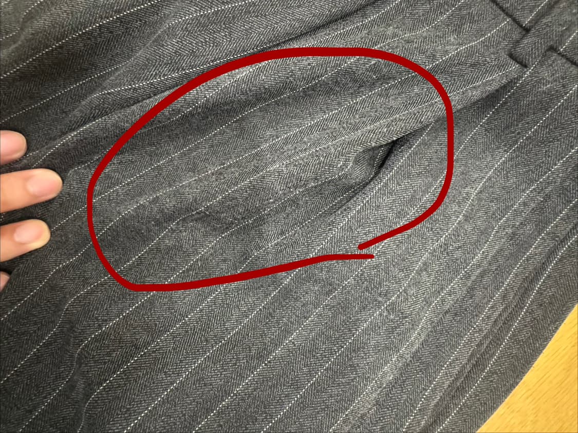 0사) 노운 스트라이프 슬랙스 상품이미지3