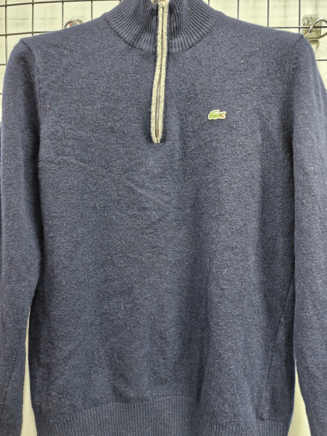 100L 라코스테 반집업 모 니트. 상품이미지5
