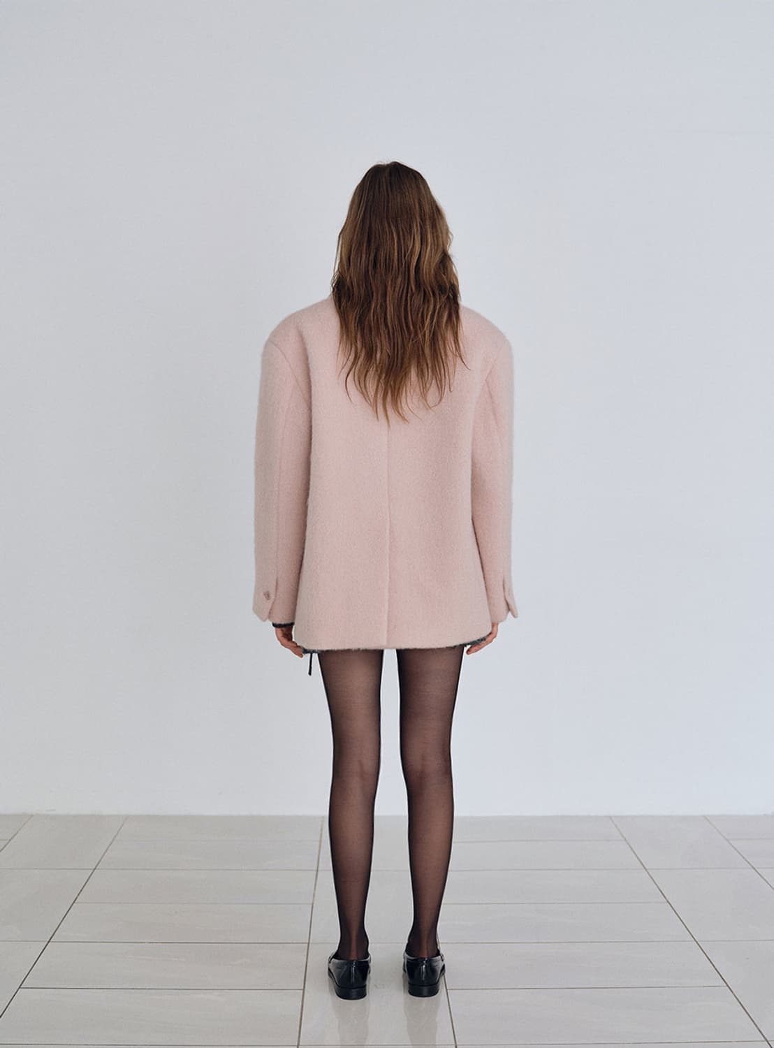 (새상품) 릴리코츠 페이브 알파카자켓 _ 핑크 상품이미지4