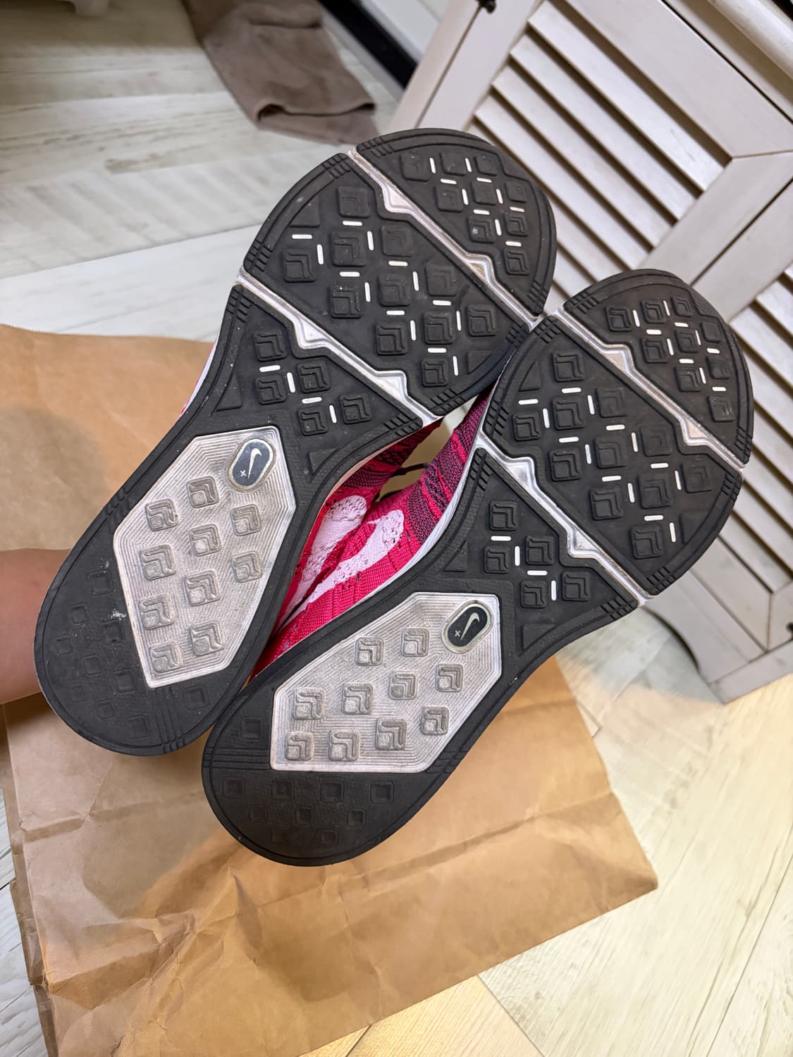 [280] 나이키 플라이니트 트레이너 핑크 상품이미지6