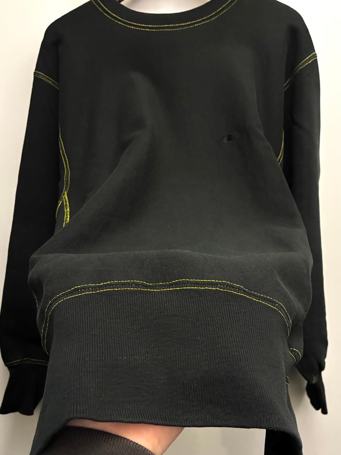 (XL)90s 챔피온 빈티지 리버스위브 스웻셔츠 맨투맨 블랙 상품이미지5