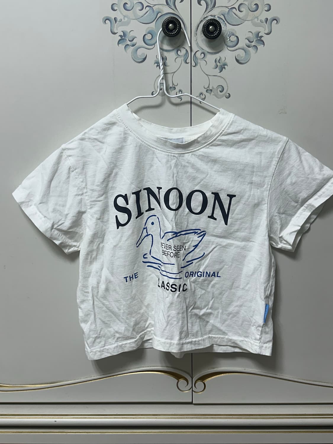 SINOON: DUCKLING CROP TEE 블루 상품이미지2