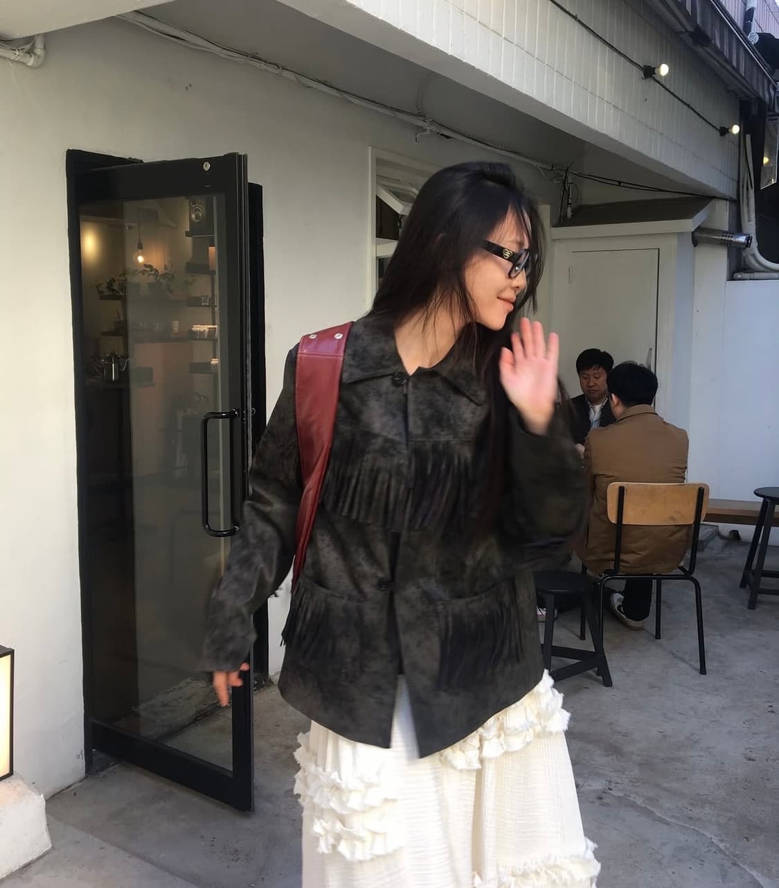 [textureseoul] Fringe leather jacket 상품이미지2