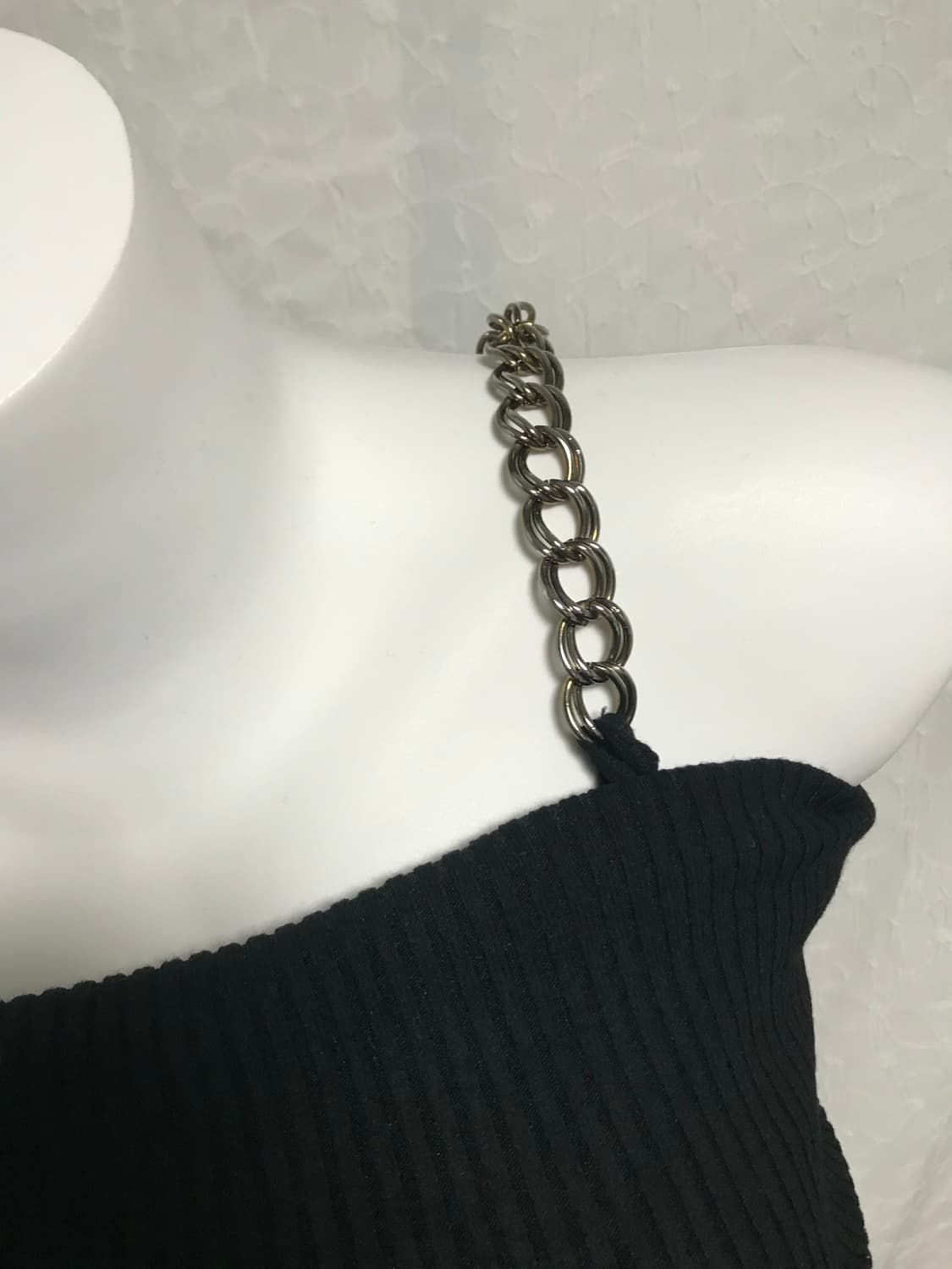 빈티지 세실맥비 갸루 금장 체인 오프숄더 니트 원피스 상품이미지5