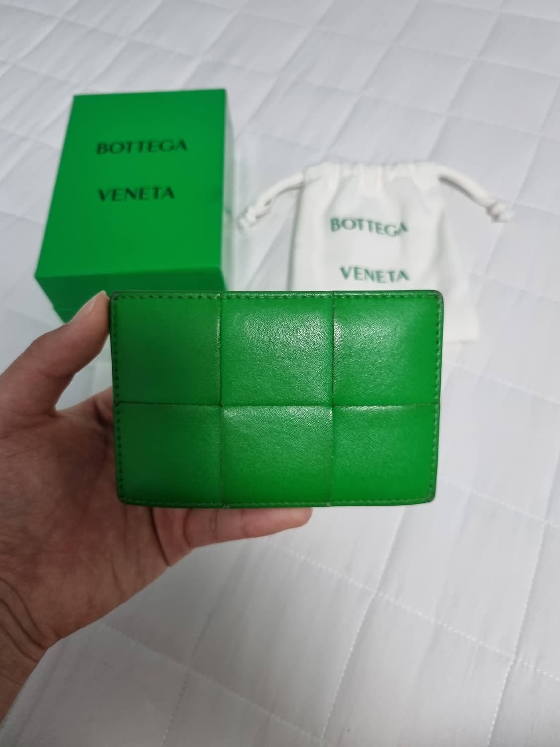 보테가베네타 카세트 카드지갑 그린 상품이미지2