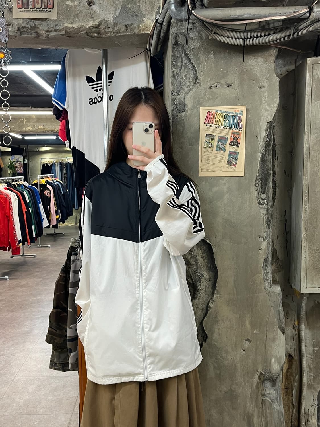 아디다스 바람막이 화이트 XL #csz950 상품이미지2