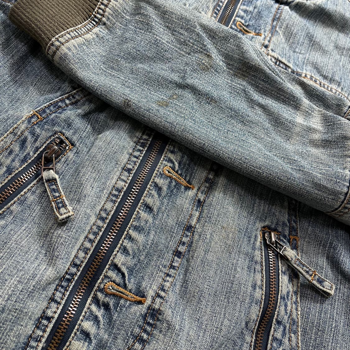 Armani 아르마니 익스체인지 y2k 데님 트러커 자켓(s) 상품이미지3