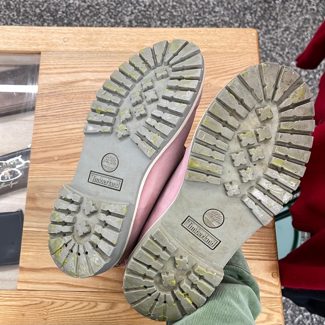 팀버랜드 핑크 리플렉티브 롤탑 부츠 상품이미지6