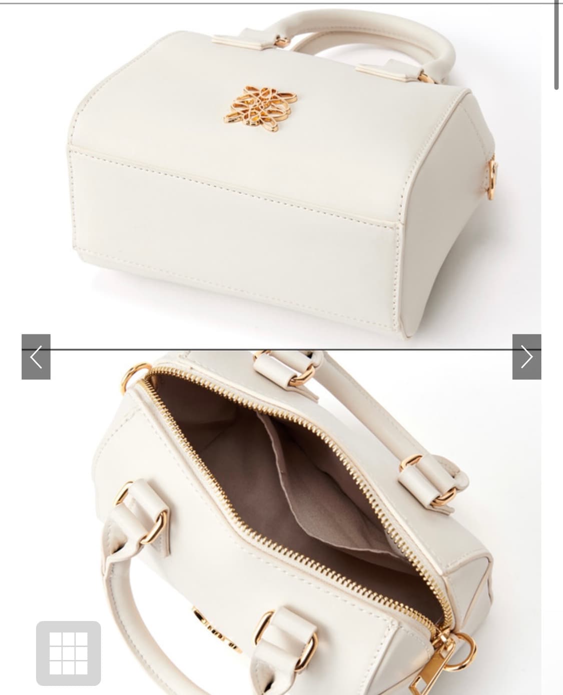 급처분|일본직구|GRL|2way 모노그램 보스턴백(아이보리색) 상품이미지3