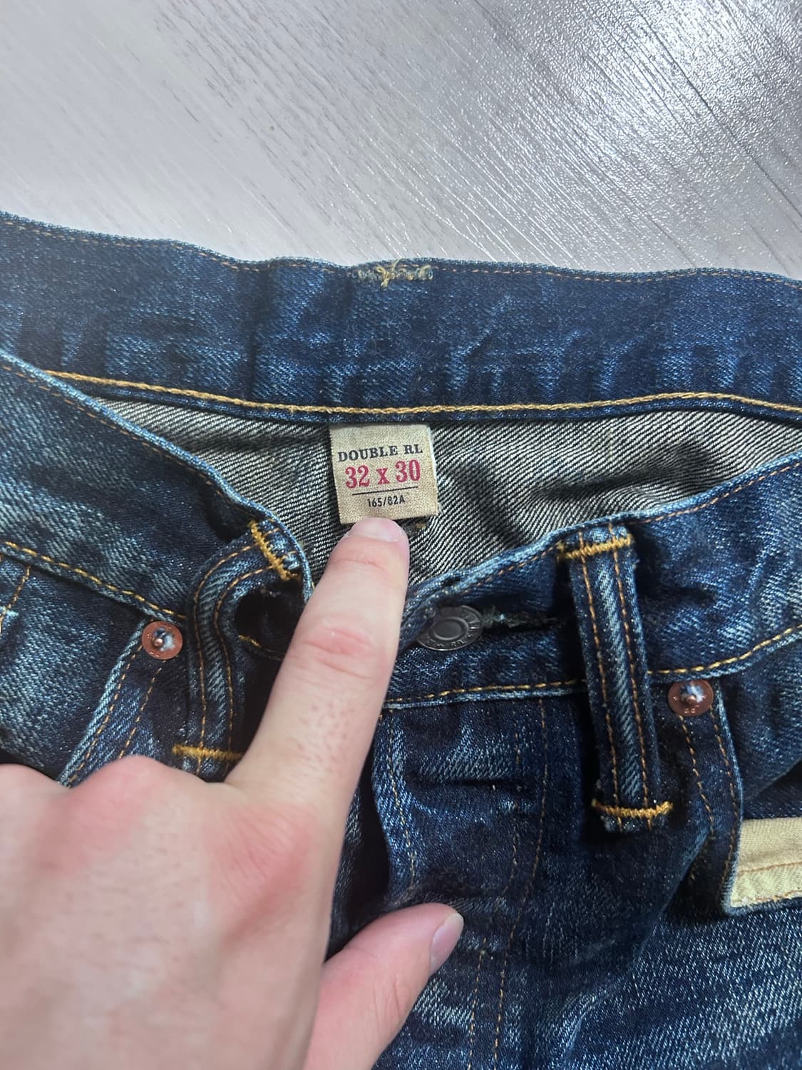 RRL 빈티지 파이브 포켓 기빈스 워싱 데님 32x30 상품이미지3