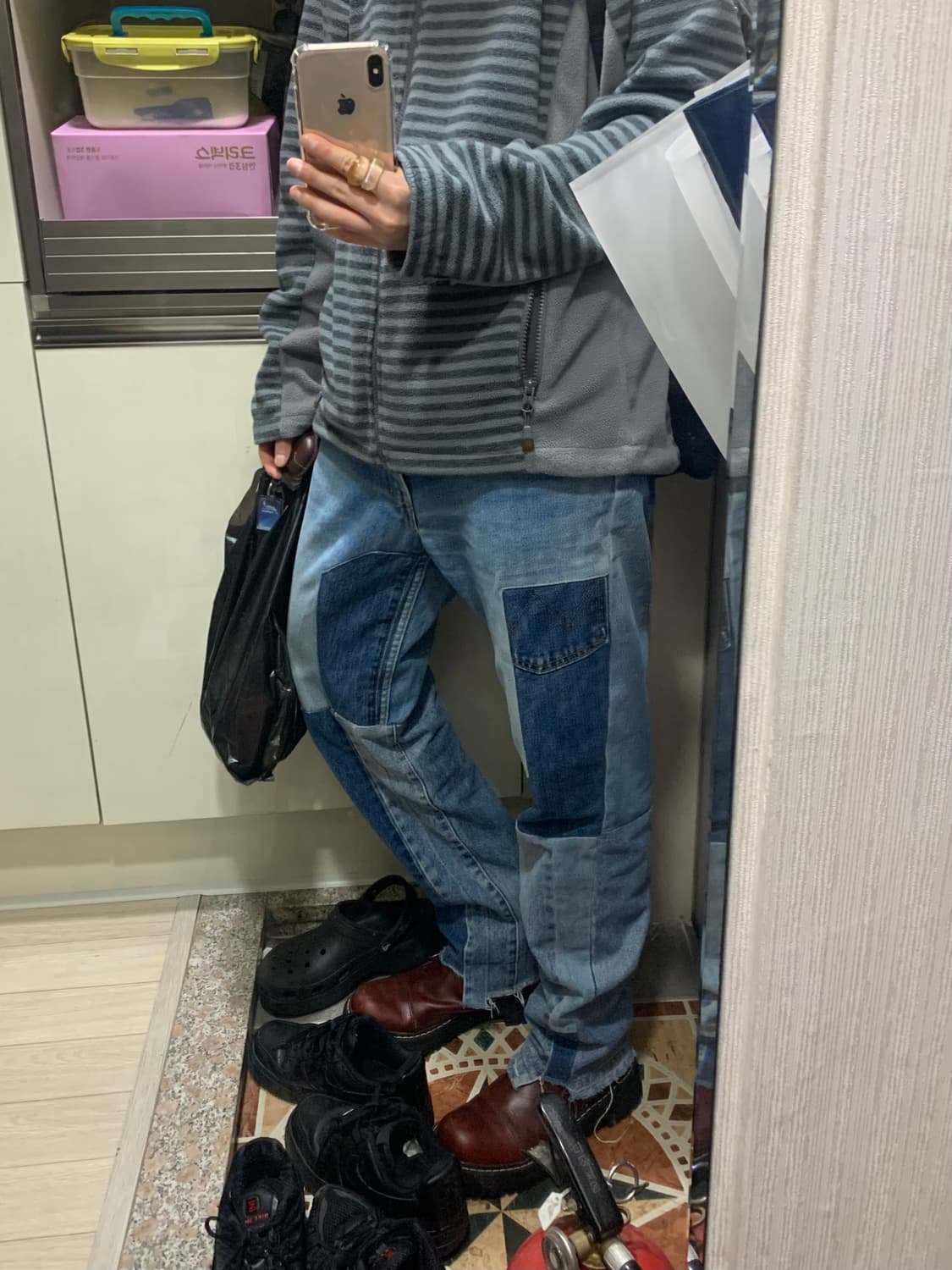 Vintage Levi’s patchwork jean 상품이미지1