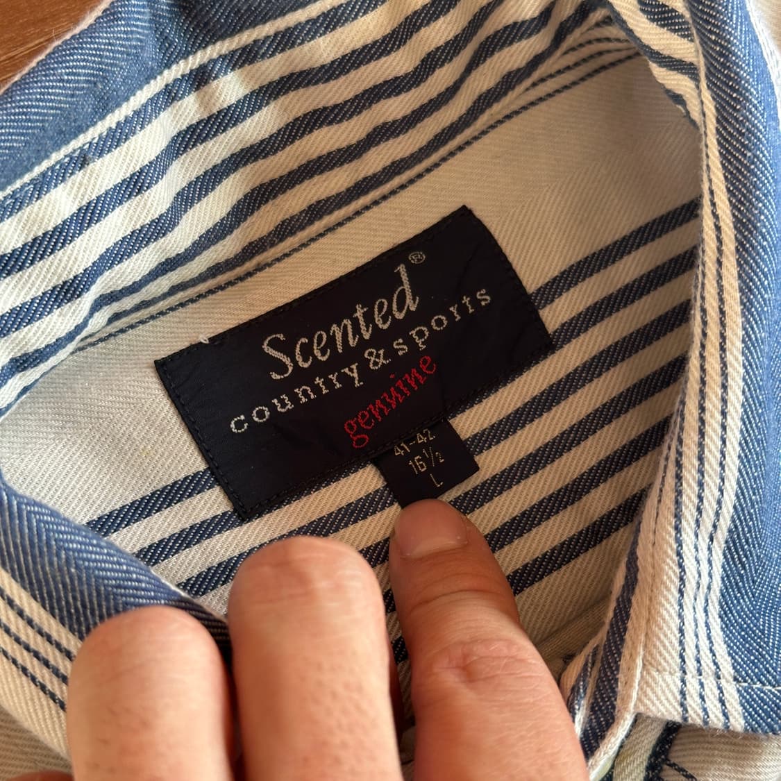 Scented stripe cotton shirts 상품이미지5