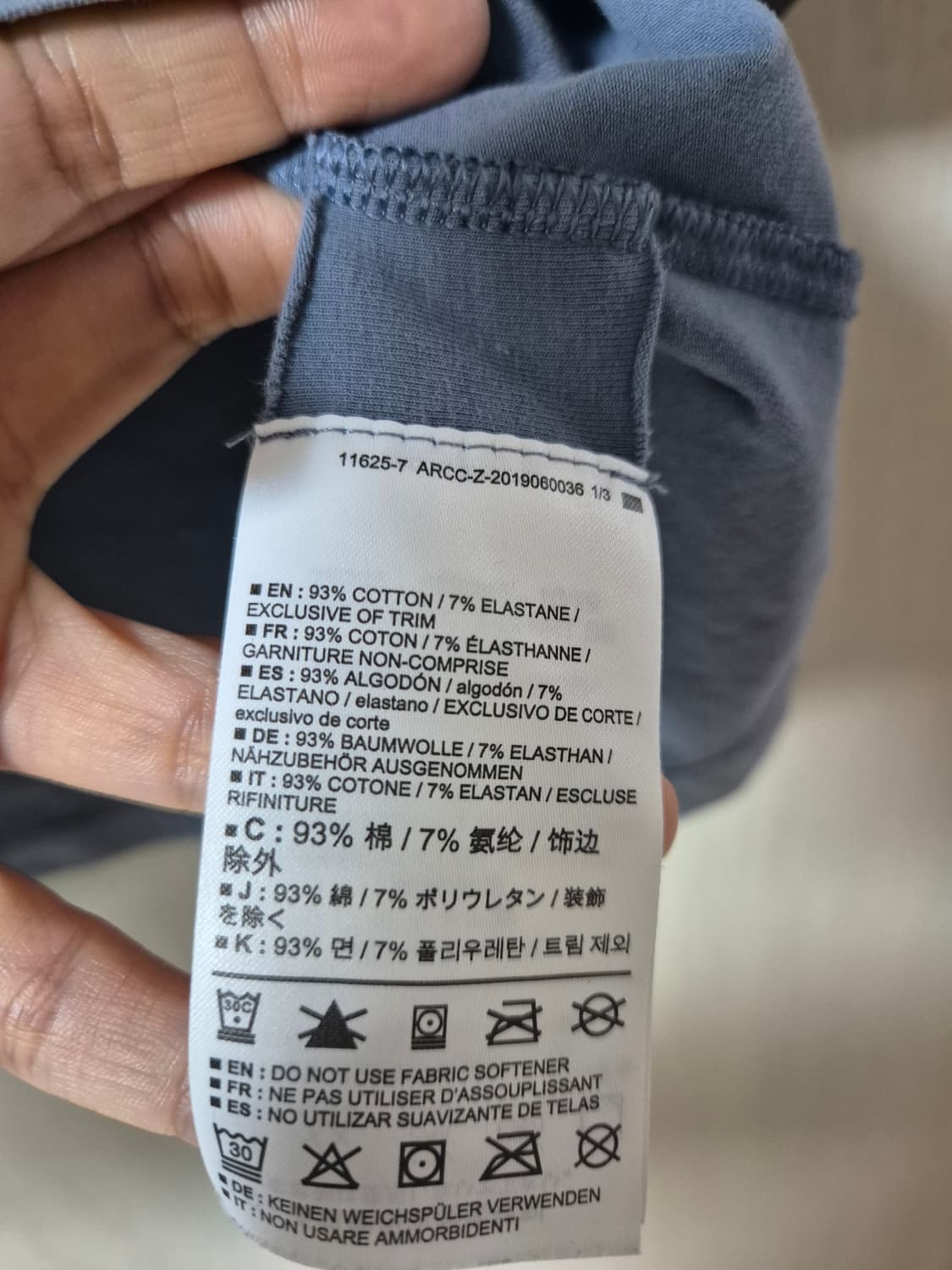 (정품) 아크테릭스 로고 반팔 티셔츠 하늘색  여성 S 상품이미지5