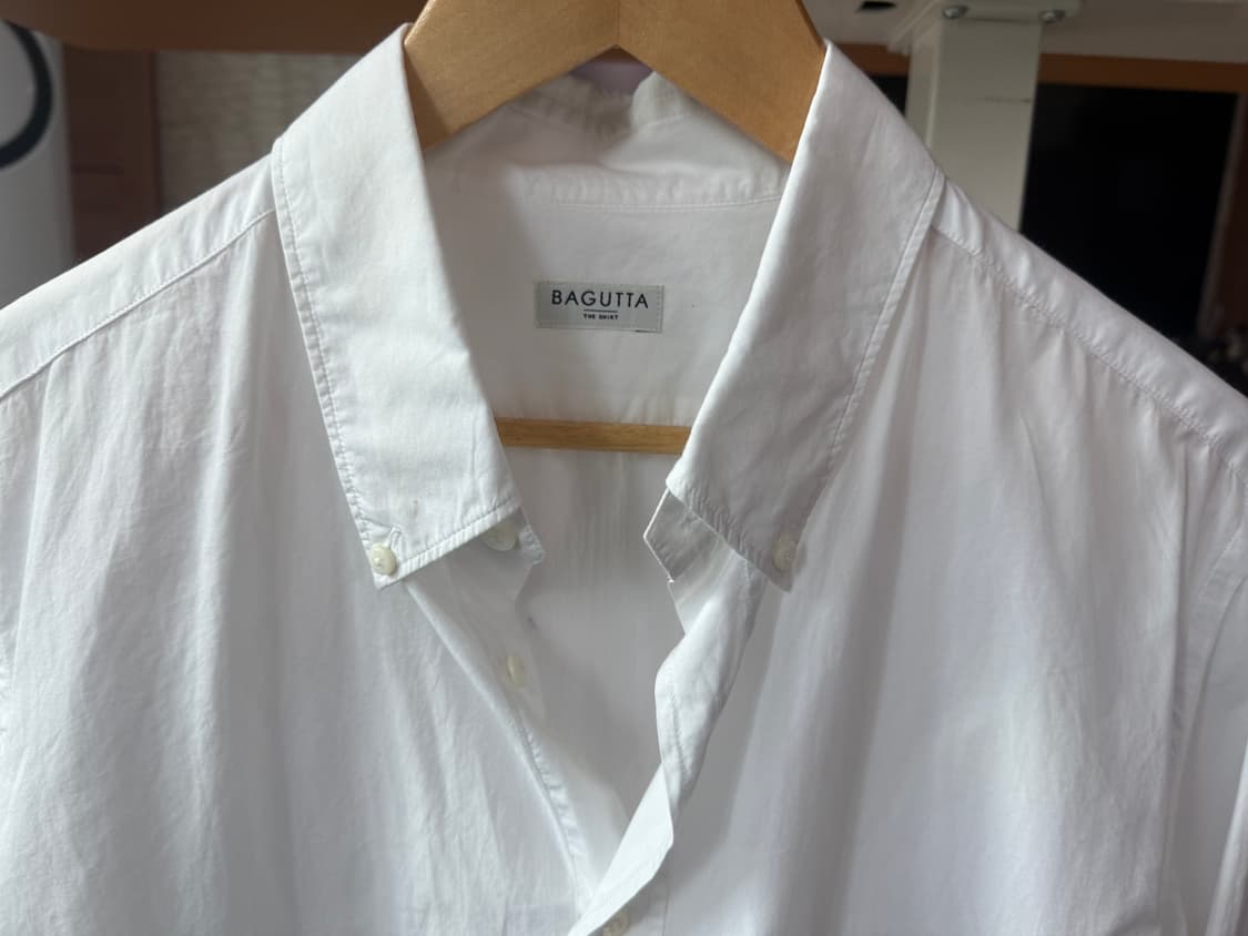 Bagutta 바구타 화이트 옥스포드셔츠 L slim fit 상품이미지1